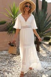 Chic White Boho Dress | Dress In Beauty